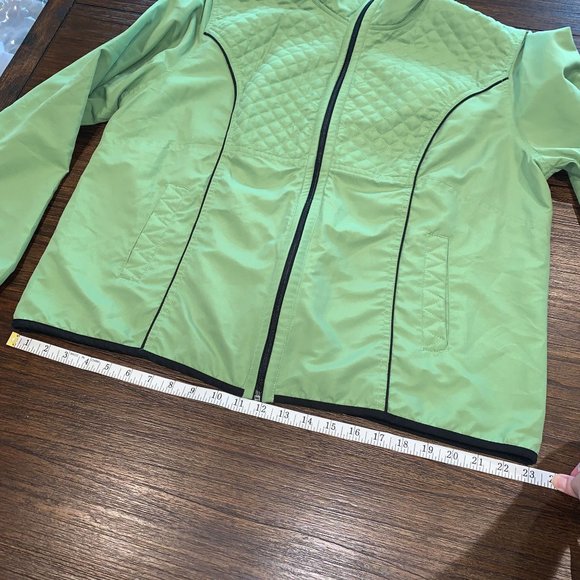 Kim Rogers Women's XL Green Mesh Lined Lightweight Full Zip Jacket - Picture 5 of 8